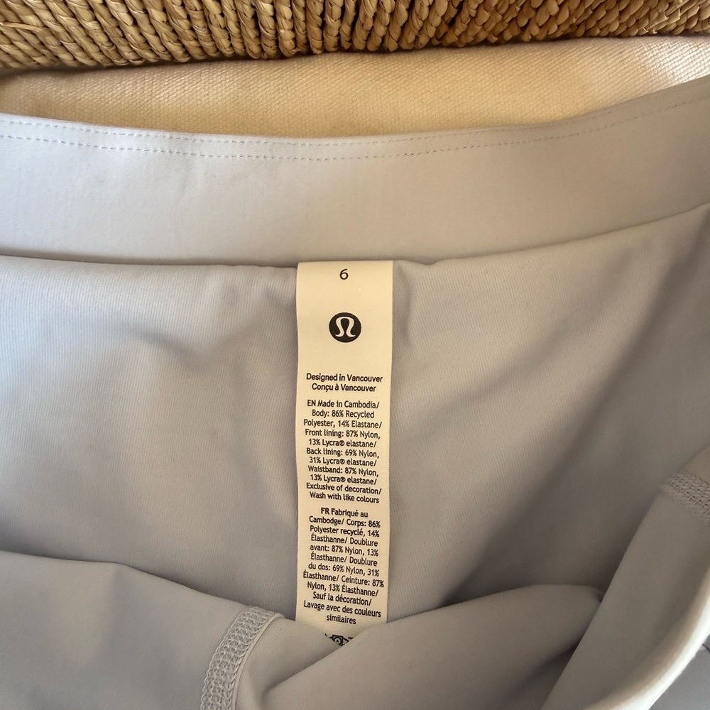 lululemon athletica Light Blue Pleated Mini Skirt - Picture 3 of 4